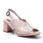 Sandália Lolly B em Couro cor Lilac J.Gean 