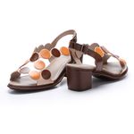 Sandália Giorgia em Couro cor Vanilla J.Gean 