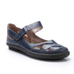 Sapatilha New Lock em Couro cor Cobalto J.Gean 