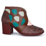 Bota Feminina New Pietra Salto Alto em Couro Bordo J.gean 