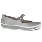 Sapatilha feminina J.Gean Wave em couro cor Cinza cod. FI0003 