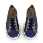 Sapatilha Tênis Feminino em Couro cor Naval J.Gean Wave 