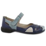 Sapatilha Feminina J.gean de Couro Legítimo Cor Jeans