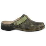 Sapatilha Feminina Em Couro Oliva Dual Comfort exclusivo J.gean 