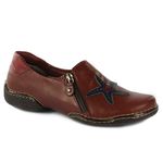 Sapatilha feminina J.Gean Vitore em couro cor Vermelho cod. CL0051