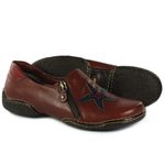 Sapatilha feminina J.Gean Vitore em couro cor Vermelho cod. CL0051