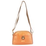 Bolsa Feminina Em Couro Terracota alça ajustável J.Gean 