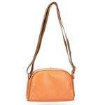 Bolsa Feminina Em Couro Terracota alça ajustável J.Gean 