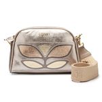 Bolsa Retangular Feminina Em Couro Prata J.Gean 
