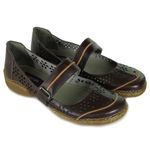 Sapatilha Vitore Coffee em Couro cor Coffee J.Gean 