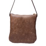 Bolsa transversal ou Tiracolo Feminina de Couro Cor Laranja J.Gean.