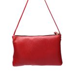 Bolsa transversal ou Tiracolo Feminina de Couro Cor Cherry J.Gean.