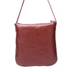 Bolsa transversal ou Tiracolo Feminina de Couro Cor Vermelho J.Gean.