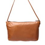 Bolsa transversal ou Tiracolo Feminina de Couro Cor Mel J.Gean 