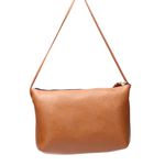 Bolsa transversal ou Tiracolo Feminina de Couro Cor Mel J.Gean 