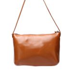 Bolsa transversal ou Tiracolo Feminina de Couro Cor Mel J.Gean.