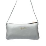 Bolsa transversal ou Tiracolo Feminina de Couro Cor Cinza J.Gean.
