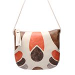 Bolsa transversal ou Tiracolo Feminina de Couro Cor Ice J.Gean.