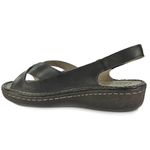 Sandália Jade Em Couro Preto J.Gean 