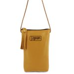 Bolsa artesanal feminina Tiracolo de Couro cor paprica J.Gean cod. NC0049