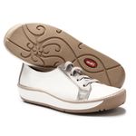 Sapatilha Tênis feminino em couro cor Diamante J.Gean Wave
