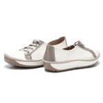 Sapatilha Tênis feminino em couro cor Diamante J.Gean Wave