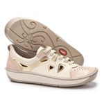 Tênis Feminino Wave em Couro cor Ouro J.Gean.
