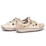 Tênis Feminino Wave em Couro cor Ouro J.Gean.
