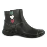 Bota Feminina Rasteira Em Couro Comfort Cor preto J.gean Cod. FL0005