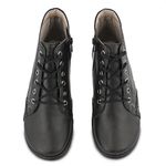 Bota Feminina Rasteira Em Couro Comfort Cor preto J.gean Cod. FL0007