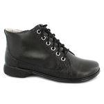 Bota Feminina Rasteira Em Couro Comfort Cor preto J.gean Cod. FL0007