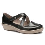 Sapatilha Feminina em Couro Preto J.Gean
