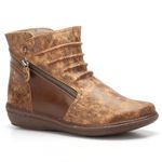 Bota Feminina New Nina em Couro Laranja J.Gean 