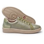 Tênis MADRID Feminino em Couro Legítimo Cor Olive J.Gean 