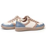 Tênis MADRID Feminino em Couro Legítimo Cor Natural J.Gean 
