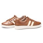 Tênis MADRID Feminino em Couro Legítimo Cor Camel J.Gean 