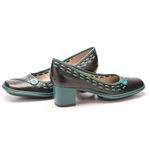 Sapato Feminino Galeany em Couro Salto Alto Preto J.gean 