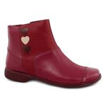 Bota Feminina Rasteira Em Couro Comfort Cor Carnet J.gean Cod. FL0005 