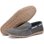 Calçado Masculino Mocassim Em Couro Cor Cinza Kéffor Linha Caribe