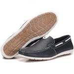 Mocassim Masculino Em Couro Azul Marinho Caribe Kéffor