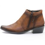 Bota Masculina Em Couro Bico Fino Kéffor Linha Comitiva