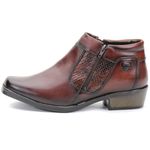 Bota Masculina Social Country Em Couro Mogno Kéffor Arizona Country