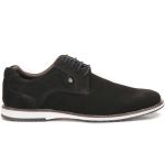 Sapato Oxford Casual Em Couro Preto Fosco Brogue Macio Play