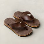 Chinelo Infantil Toledo em Couro - Mel