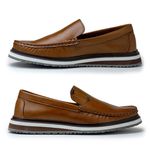 Mocassim Loafer Oasis em Couro - Whisky