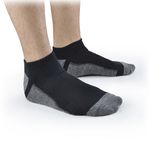 KIT 3 Pares de Meia Masculina Casual Confort - Preto/Branco/Cinza