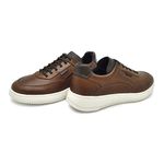 Sapatenis Casual Apolo em Couro Masculino - Brown