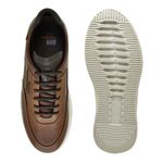 Sapatenis Casual Apolo em Couro Masculino - Brown