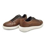 Sapatenis Casual Apolo em Couro Masculino - Brown 