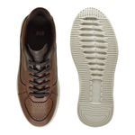 Sapatenis Casual Apolo em Couro Masculino - Brown 